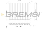 FC0081A Filtr, vzduch v interiéru BREMSI