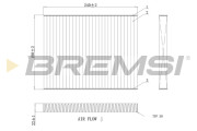 FC0081C Filtr, vzduch v interiéru BREMSI