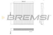 FC0082C Filtr, vzduch v interiéru BREMSI
