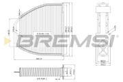 FC0083A Filtr, vzduch v interiéru BREMSI