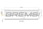FC0085C Filtr, vzduch v interiéru BREMSI