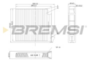 FC0093A Filtr, vzduch v interiéru BREMSI