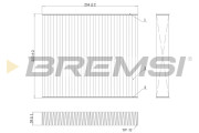FC0103C Filtr, vzduch v interiéru BREMSI