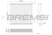 FC0167C Filtr, vzduch v interiéru BREMSI