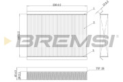 FC0168C Filtr, vzduch v interiéru BREMSI