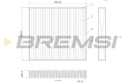 FC0177C Filtr, vzduch v interiéru BREMSI