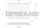 FC0181C Filtr, vzduch v interiéru BREMSI