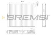 FC0183C Filtr, vzduch v interiéru BREMSI