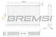 FC0185C Filtr, vzduch v interiéru BREMSI