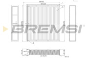 FC0401 Filtr, vzduch v interiéru BREMSI