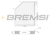 FC0406 Filtr, vzduch v interiéru BREMSI