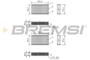 FC0425 Filtr, vzduch v interiéru BREMSI