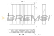 FC0449C Filtr, vzduch v interiéru BREMSI