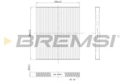 FC0451 Filtr, vzduch v interiéru BREMSI