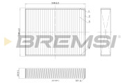 FC0455C Filtr, vzduch v interiéru BREMSI