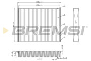 FC0459C Filtr, vzduch v interiéru BREMSI