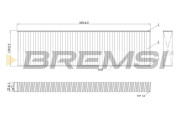 FC0474A Filtr, vzduch v interiéru BREMSI