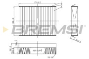 FC0490 Filtr, vzduch v interiéru BREMSI