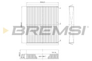 FC0501C Filtr, vzduch v interiéru BREMSI