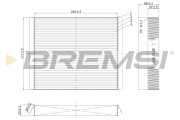 FC0501 Filtr, vzduch v interiéru BREMSI