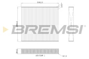 FC0855C Filtr, vzduch v interiéru BREMSI