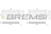 FC0859C Filtr, vzduch v interiéru BREMSI