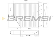 FC0875C Filtr, vzduch v interiéru BREMSI