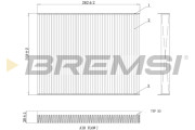 FC0880 Filtr, vzduch v interiéru BREMSI