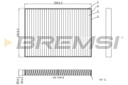 FC0936C Filtr, vzduch v interiéru BREMSI