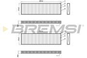FC0946 Filtr, vzduch v interiéru BREMSI