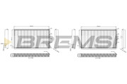 FC0950A Filtr, vzduch v interiéru BREMSI