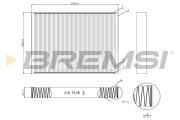 FC0952C Filtr, vzduch v interiéru BREMSI