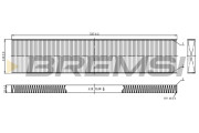 FC0960C Filtr, vzduch v interiéru BREMSI