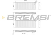 FC0970 Filtr, vzduch v interiéru BREMSI