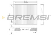 FC0971 Filtr, vzduch v interiéru BREMSI