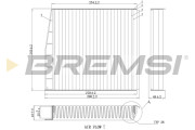 FC0976 Filtr, vzduch v interiéru BREMSI
