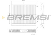 FC0978 Filtr, vzduch v interiéru BREMSI