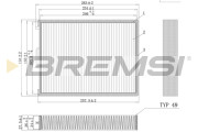 FC0990 Filtr, vzduch v interiéru BREMSI