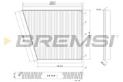 FC0991C Filtr, vzduch v interiéru BREMSI