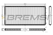 FC1326C Filtr, vzduch v interiéru BREMSI