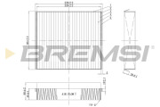 FC1333C Filtr, vzduch v interiéru BREMSI