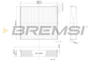 FC1333 Filtr, vzduch v interiéru BREMSI