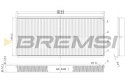 FC1335 Filtr, vzduch v interiéru BREMSI