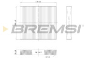 FC1341C Filtr, vzduch v interiéru BREMSI