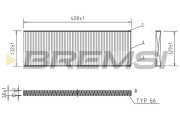 FC1525 Filtr, vzduch v interiéru BREMSI
