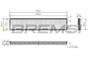 FC1535 Filtr, vzduch v interiéru BREMSI
