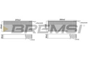 FC2481 Filtr, vzduch v interiéru BREMSI