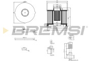 FE0040 Palivový filtr BREMSI