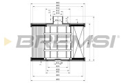 FE0041 Palivový filtr BREMSI