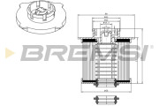FE0042 Palivový filtr BREMSI